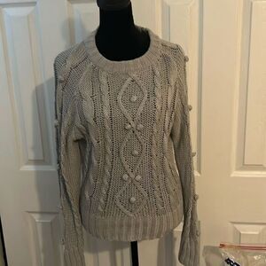 Ee:some Small cable knit sweater    A